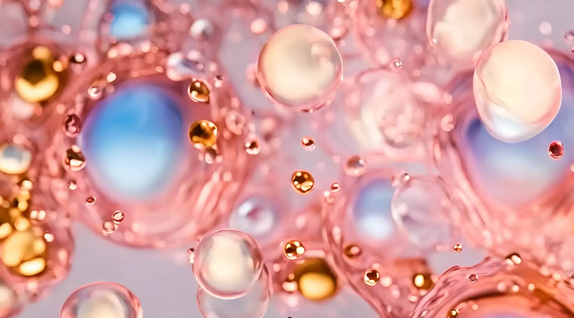 Glowing Bubbles Float Dreamy Visual Effect Clip